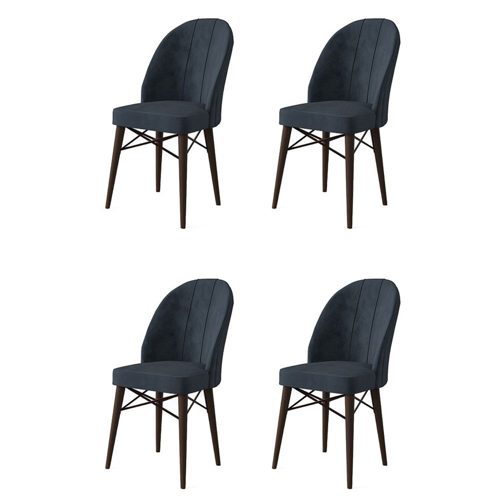 Ritim - Set stolica u antracit i smeđoj boji (4 komada) slika 1