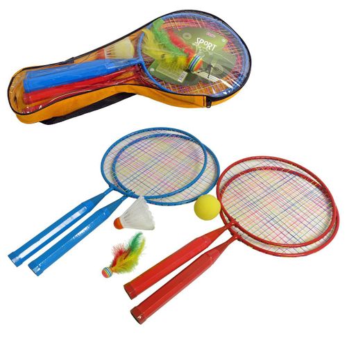 Set za badminton 4 mini reketa i 3 vrsta loptica slika 1