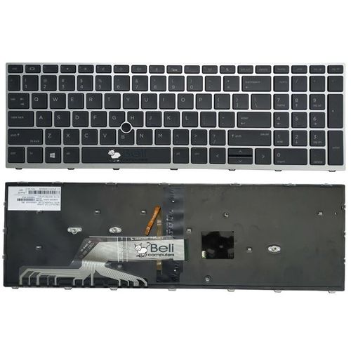 Tastatura za laptop HP ProBook 650 G4 650 G5 mali enter sa ramom i pozadinskim osveteljenjem slika 1