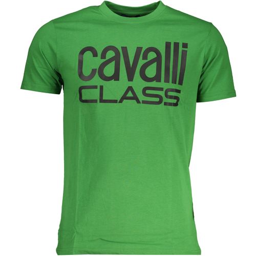 CAVALLI CLASS GREEN MEN'S SHORT SLEEVED T-SHIRT slika 1