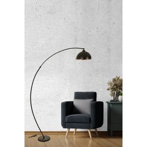 Mısra Siyah Lambader Retro 3 Başlıklı Black Floor Lamp