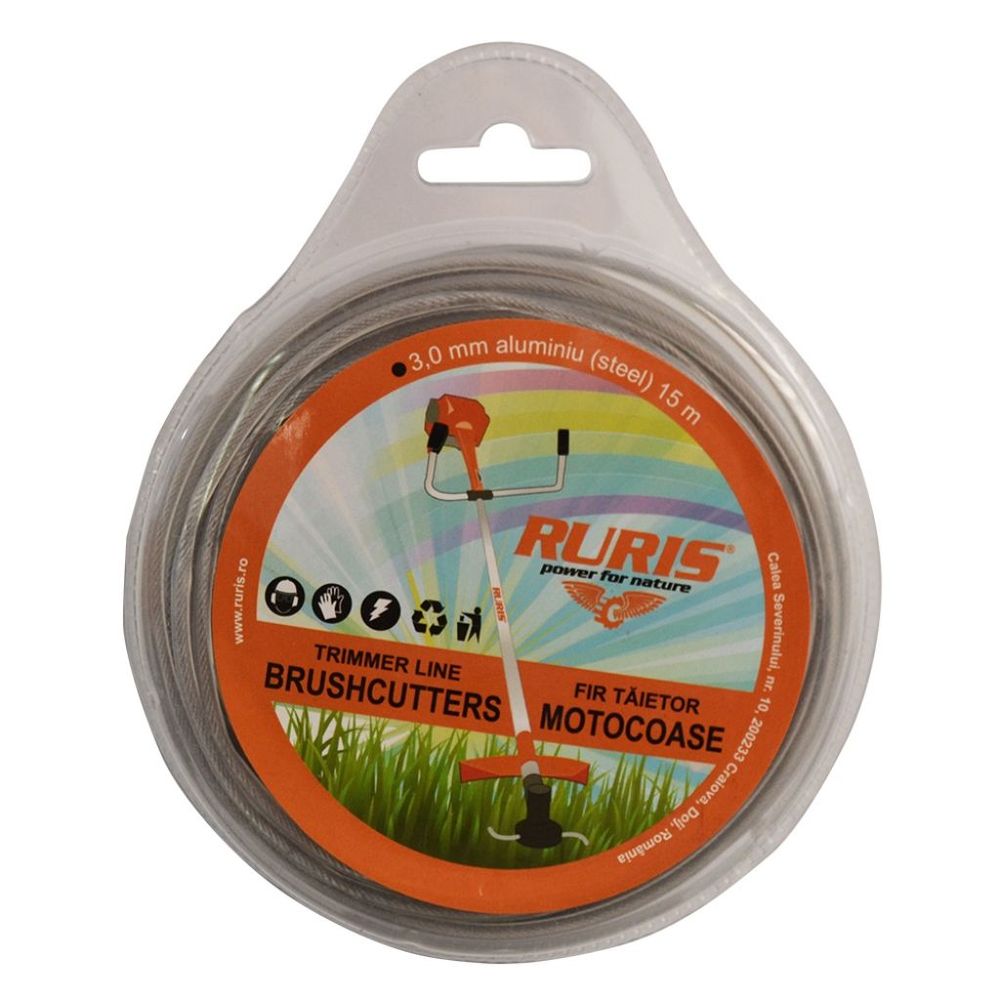 RURIS silk za trimer sa aluminijumskom žicom 3.0mmx15m slika 1