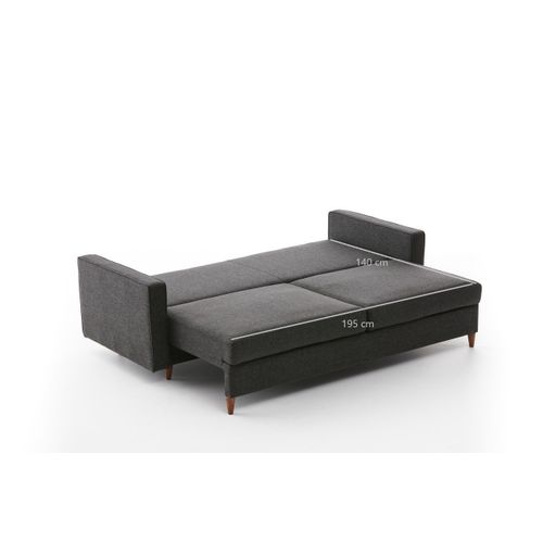 Eva - Anthracite Anthracite 3-Seat Sofa-Bed slika 8