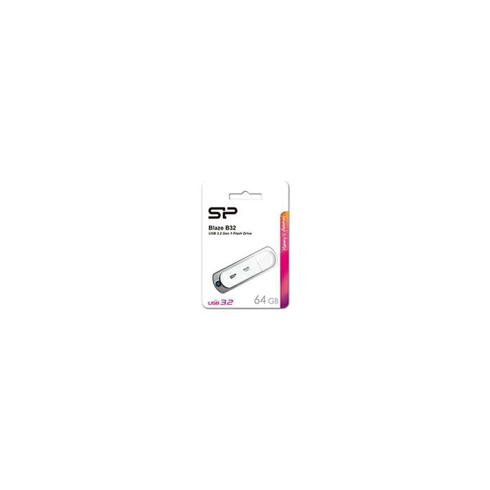SP USB 3.2 FLASH DRIVE BLAZE B32 64GB WHITE slika 2
