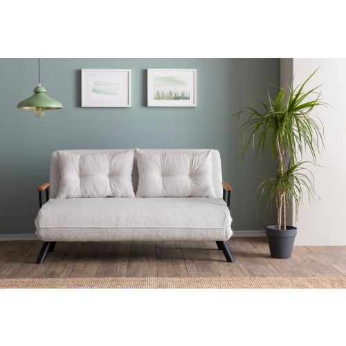 Atelier Del Sofa Dvosjed, Sando 2-Seater - Teddy Fabric - Cream slika 2