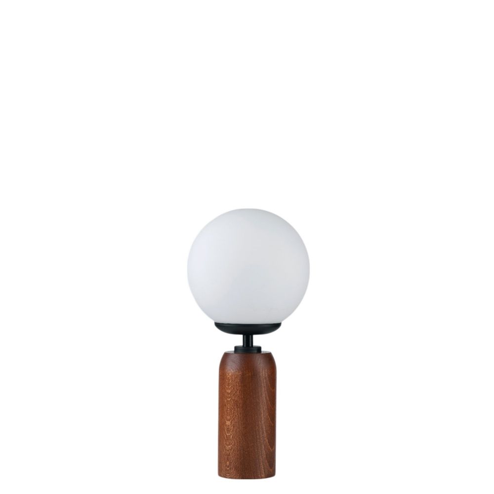 Stolna Lampa 8900-1 u Bijeloj, Crnoj i Orahovoj Boji slika 4
