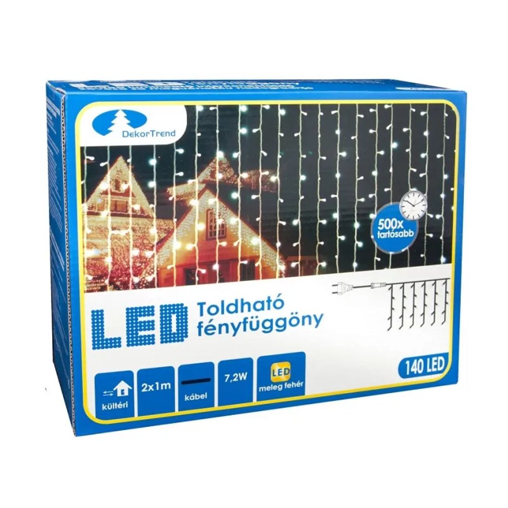 DekorTrend LED rasvjeta 140 topla bijela 2x1 m KDK 010 slika 1