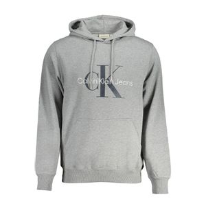 CALVIN KLEIN MEN'S ZIP-UP SWEATSHIRT GREY