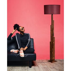 Kule Ceviz Ahşap Lambader Silindir Hasır Bordo Abajurlu Walnut
Claret Red Floor Lamp