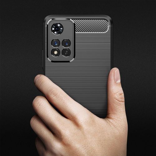 TECH-PROTECT TPUCARBON MASKA ZA XIAOMI REDMI NOTE 11 PRO+ PLUS 5G CRNA slika 3