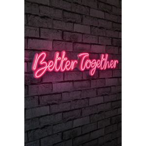 Wallity Ukrasna plastična LED rasvjeta, Better Together - Pink