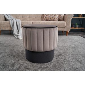 Atelier Del Sofa Tabure, Sivo, Rose Puf - Grey