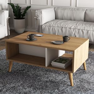 Exxen - 2074 OakWhite Coffee Table