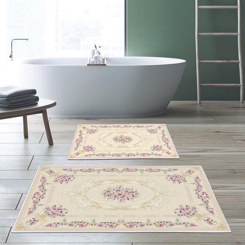 Kt484 Multicolor Bathmat Set (2 Pieces) slika 1