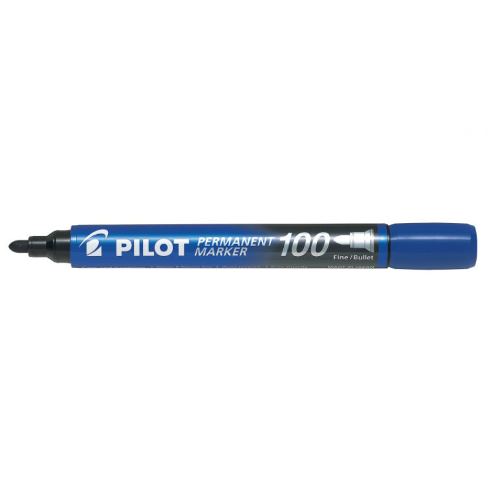 MARKER PILOT PERMANENT 100 OKRUGLI VRH PLAVI slika 1