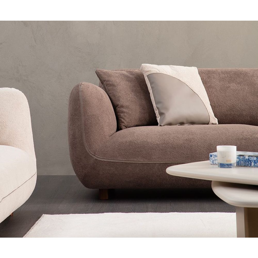 Ugaona sofa Pavia Corner 1 (L1,5+Chl Desno) - smeđa boja slika 5