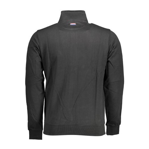 US POLO SWEATSHIRT WITH ZIP BLACK MAN slika 2