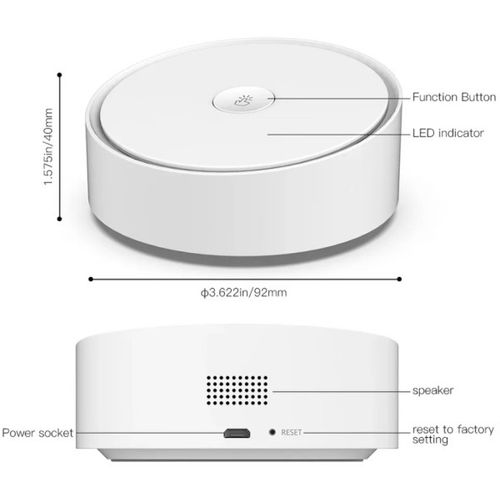 ZIGBEE-GATEWAY-GW012 GembirdRSH Smart Multi-mode Gateway WiFi Bluetooth Mesh Hub glasovna kontrola slika 2