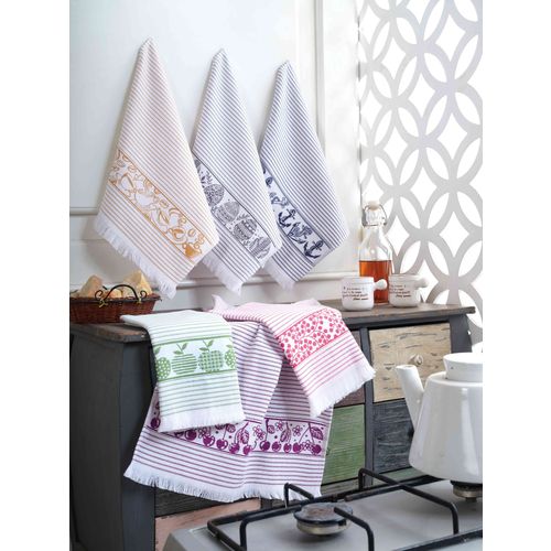 L'essential Maison PeÃ§ete White
Dark Blue
Grey
Pink
Purple
Green
Yellow Wash Towel Set (6 Pieces) slika 1