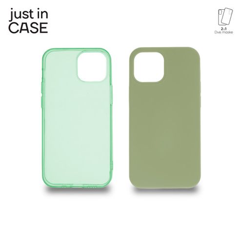 2u1 Extra case MIX paket ZELENI za iPhone 13 Mini slika 1