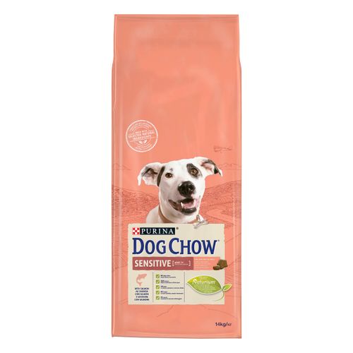 DOG CHOW Adult Sensitive, potpuna hrana za kućne ljubimce, za odrasle pse s osjetljivom kožom, dlakom i probavom, 14 kg slika 1