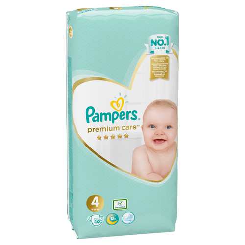 Pampers premium care, pelene s trakicama za učvršćivanje slika 6