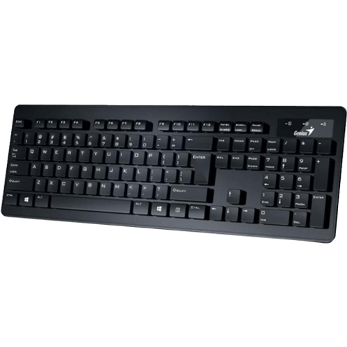 GENIUS SlimStar 126 YU-SRB Crna Žična tastatura slika 1