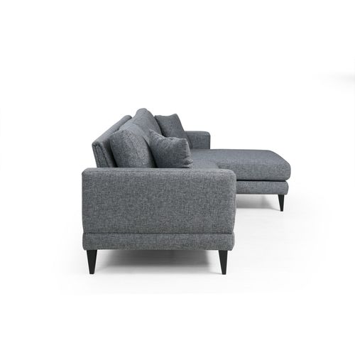 Atelier Del Sofa Kutna garnitura na razvlačenje, Tamno siva, Nordic Corner Right (L3+Chl) slika 10