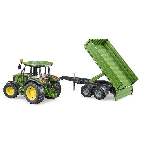 Bruder Traktor John Deer 5115 M Sa Prikolicom slika 2