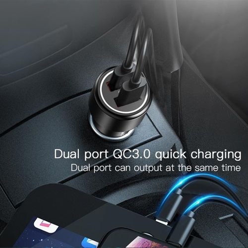 Yesido - Auto punjač (Y43) - 2xUSB QC 3.0 36W - crni slika 3