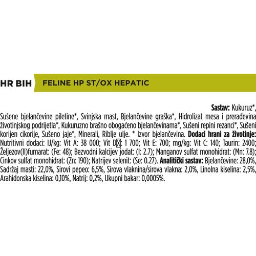 PRO PLAN VETERINARY DIETS HP Hepatic, za potporu funkcije jetre, 4x1,5kg slika 3