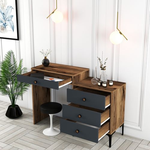 Woody Fashion Stol, Lizbon 550 - Walnut, Anthracite slika 3