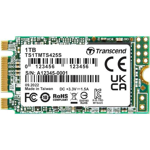 Transcend TS1TMTS425S 1TB, M.2 2242 SSD, SATA3 B+M Key, TLC slika 1