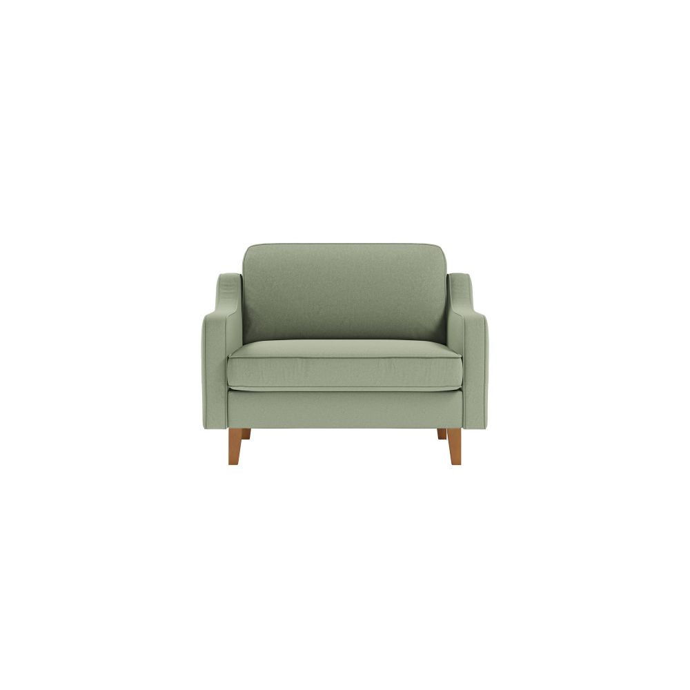 Fotelja Robin Loveseat - boje: morska zelena orah slika 2