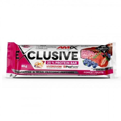 AMIX Exclusive Protein Bar 85g Šumsko voće slika 1