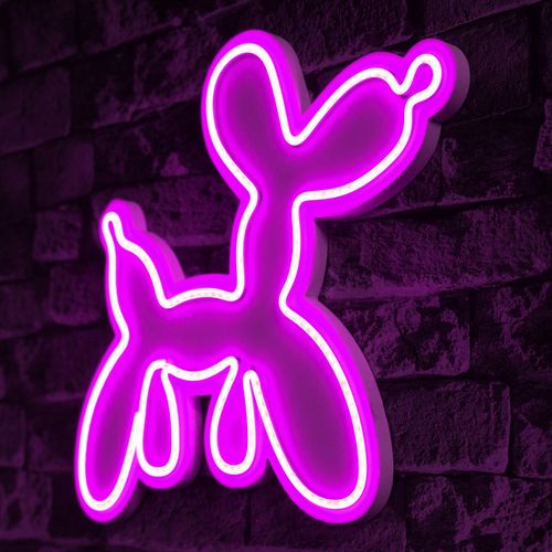 Wallity Ukrasna plastična LED rasvjeta, Balloon Dog - Pink slika 8