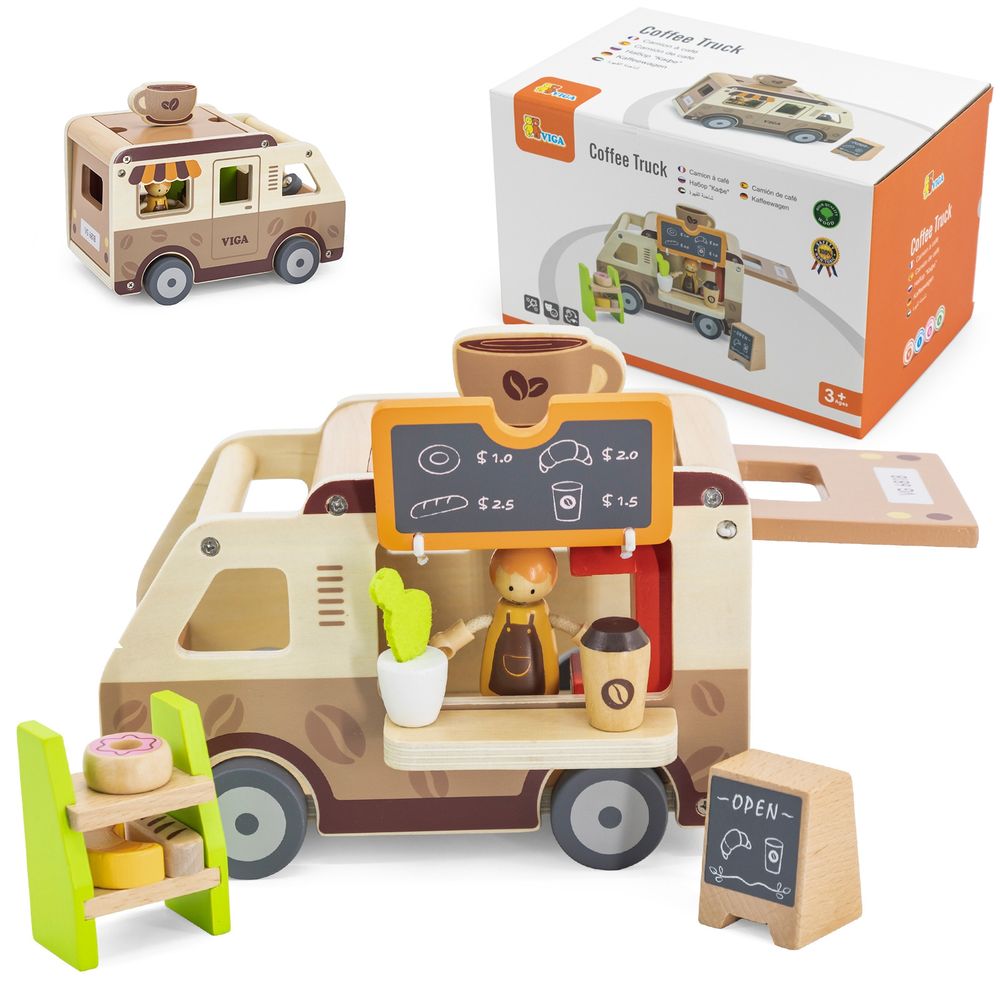 Viga food truck drveni auto caffe slastičarna slika 1