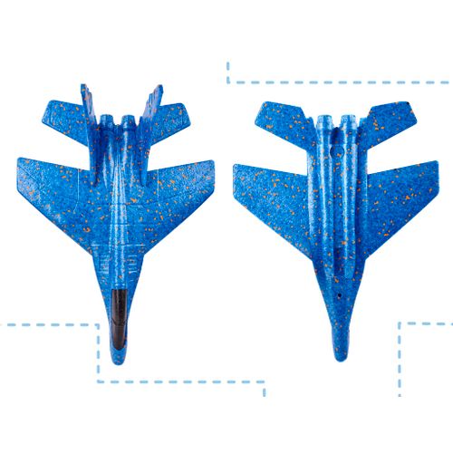 Vojni avion od stiropora 44cm plavi slika 10