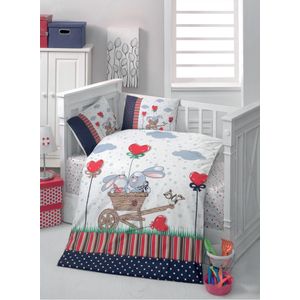 Rüya White
Dark Blue
Red
Beige
Grey Ranforce Baby Quilt Cover Set