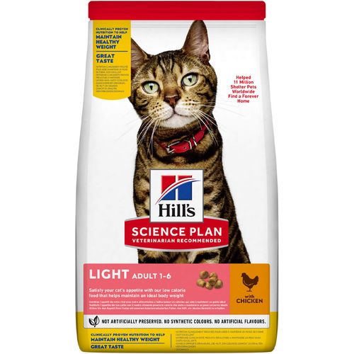 Hill's™ Science Plan™ Mačka Adult Light s Piletinom, 1,5 kg slika 3
