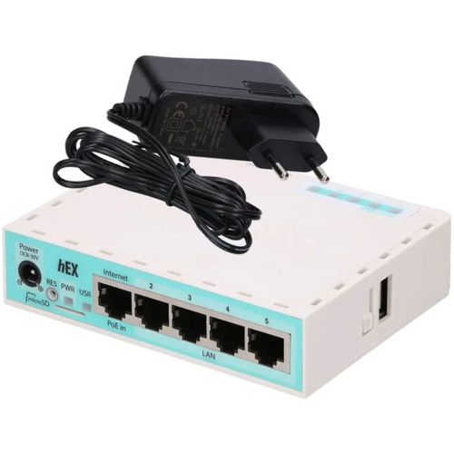 MikroTik RB750Gr3 heX 5xGigabit, Dual Core 880MHz CPU, 256MB RAM, USB, microSD, RouterOS L4 (264) slika 3