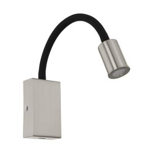 Eglo Tazzoli zidna/1, led, 3,5w, 380lm, usb, nikl-mat/crna 