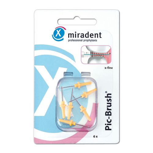 Miradent Pic-Brush, refill kit, yellow 6er slika 1