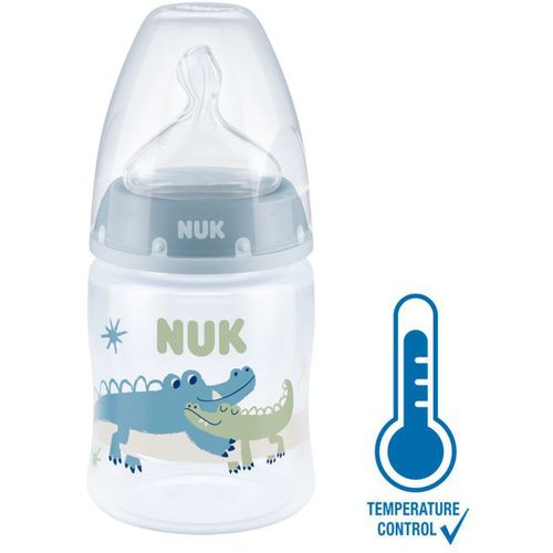 NUK Flašica First Choice+ sa indikatorom temperature 150ml 0-6mj, Krokodili slika 1