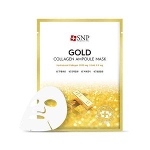 SNP Gold Collagen Ampoule Mask 25ml za lice protiv bora sa 24-karatnim zlatom i kolagenom