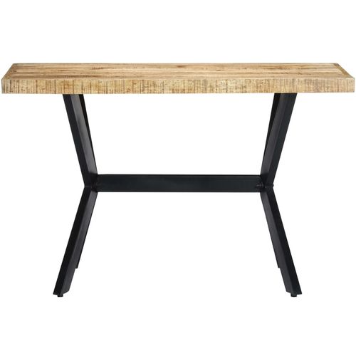 Blagovaonski stol od grubog masivnog drva manga 120x60x75 cm slika 14