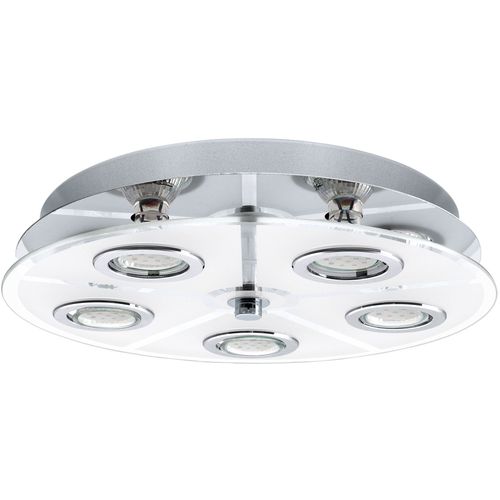 Eglo Cabo plafonjera/5, led, gu10, 5x3 w, hrom/saten  slika 1