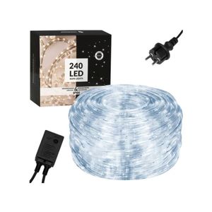 Springos LED svjetlo crijevo - 10m, 240LED, 8 funkcija, IP44, hladna bijela