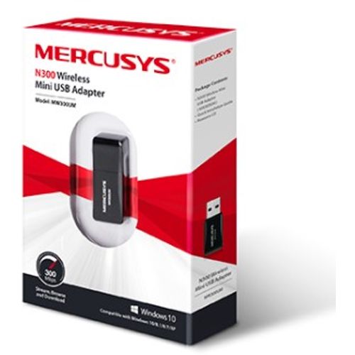 LAN Mrezna Kartica USB Mercusys MW300UM N300 Wireless Mini USB (44154) slika 1