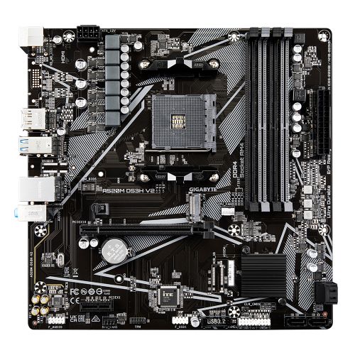 Gigabyte AMD AM4 A520M DS3H V2 1.0 slika 2